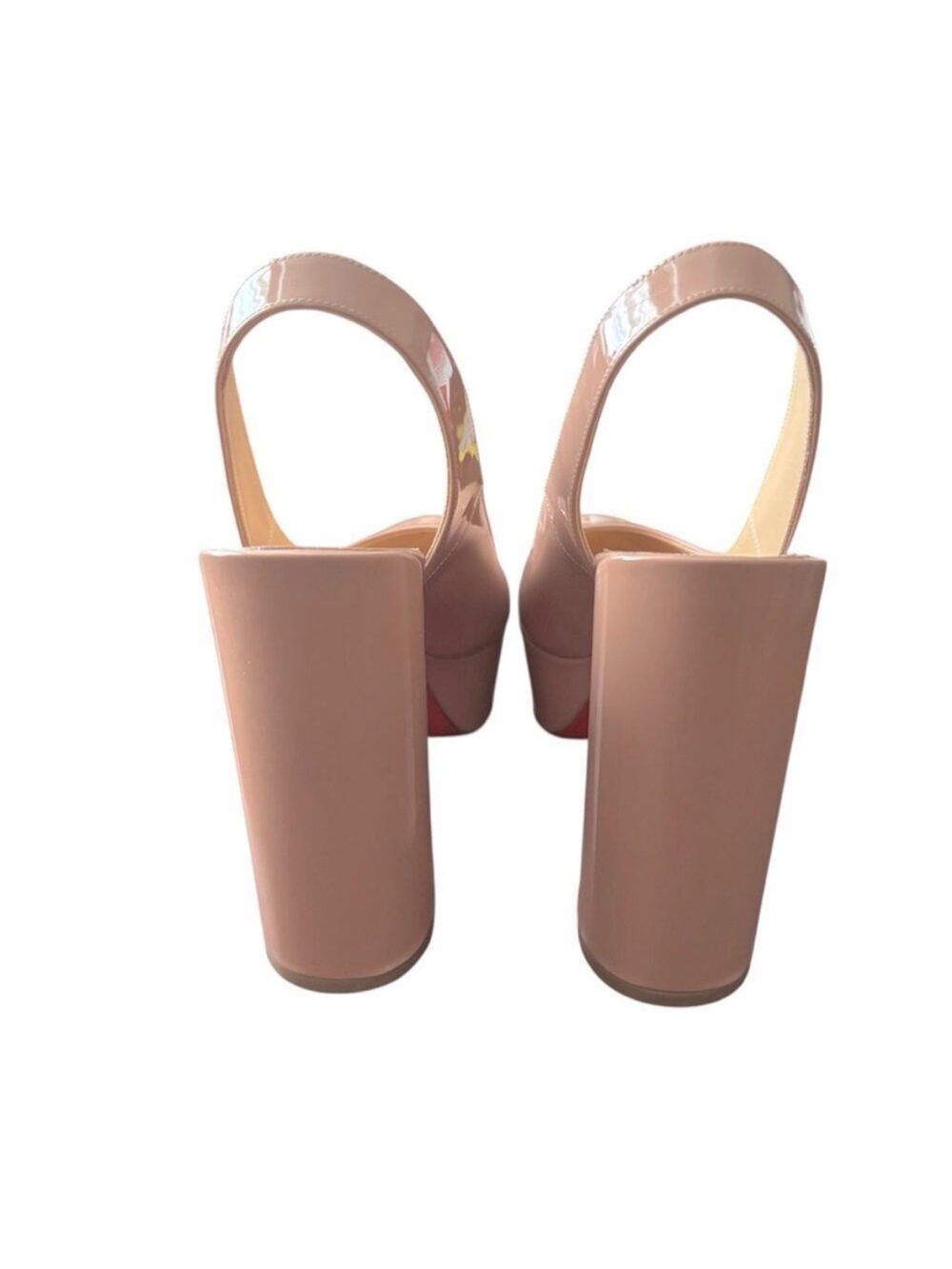 Christian Louboutin Blush Patent Slingback Platform Pump - Picture 10 of 13